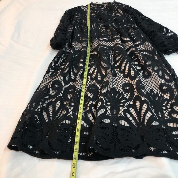 SHEIN Black Crochet Lace Maxi Dress - Picture 7 of 11